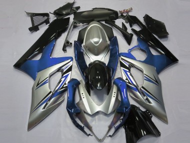 Carenagens Moto Suzuki GSXR 1000 2005-2006 - Azul Prata Preto
