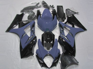 Carenagens Moto Suzuki GSXR 1000 2007-2008 - Azul Escuro Preto Brilhante