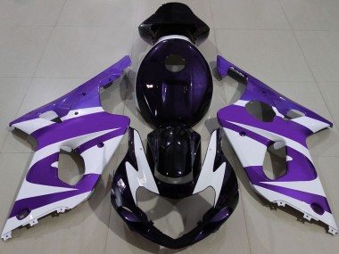 Carenagens Moto Suzuki GSXR 1000 2000-2002 - Roxo Branco Preto