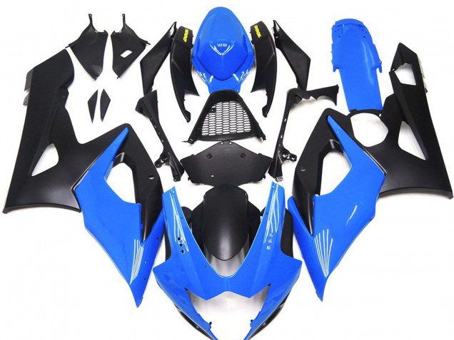 Carenagens Moto Suzuki GSXR 1000 2005-2006 - Azul Preto Fosco Amarelo