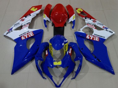 Carenagens Moto Suzuki GSXR 1000 2005-2006 - Branco Vermelho Azul Amarelo