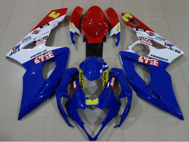 Carenagens Moto Suzuki GSXR 1000 2005-2006 - Branco Vermelho Azul Amarelo