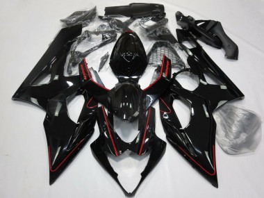 Carenagens Moto Suzuki GSXR 1000 2005-2006 - Preto Brilhante Vermelho