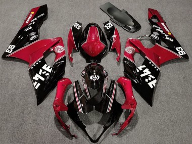 Carenagens Moto Suzuki GSXR 1000 2005-2006 - Vermelho Preto Brilhante Branco