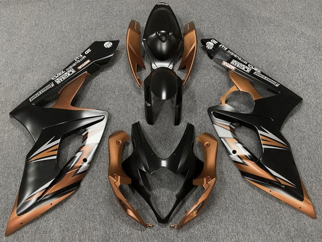 Carenagens Moto Suzuki GSXR 1000 2005-2006 - Preto Fosco Bronze
