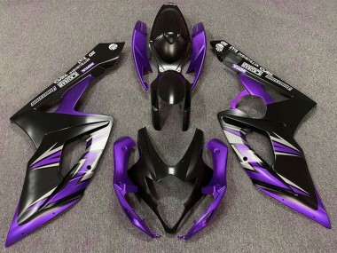 Carenagem Moto Suzuki GSXR 1000 2005-2006 - Preto Fosco Roxo