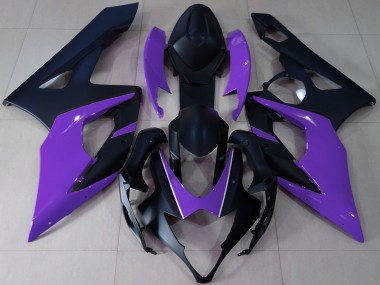 Carenagens Moto Suzuki GSXR 1000 2005-2006 - Preto Fosco Roxo