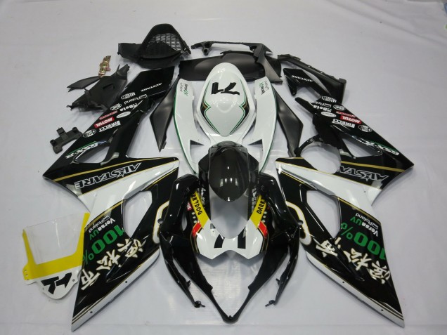 Carenagens Moto Suzuki GSXR 1000 2005-2006 - Branco Preto Amarelo Vermelho Verde RockStar