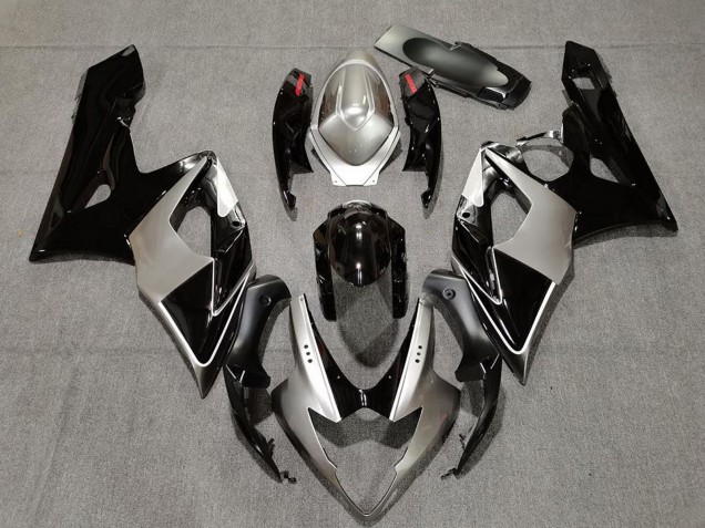 Carenagens Moto Suzuki GSXR 1000 2005-2006 - Prata Preto Vermelho