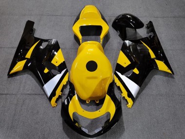 Carenagens Moto Suzuki GSXR 600 / GSXR 750 2001-2003 - Amarelo Branco Preto Brilhante