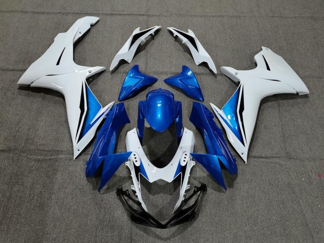 Carenagem Moto Suzuki GSXR 600 / GSXR 750 2011-2024 - Branco Azul