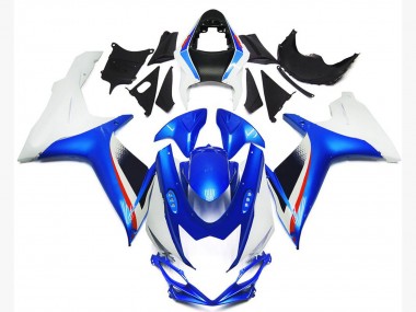 Carenagens Moto Suzuki GSXR 600 / GSXR 750 2011-2024 - Branco Azul Vermelho