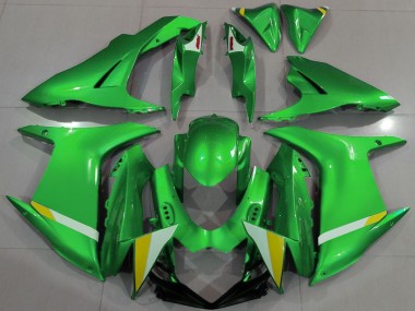 Carenagens Moto Suzuki GSXR 600 / GSXR 750 2011-2024 - Verde Branco Amarelo