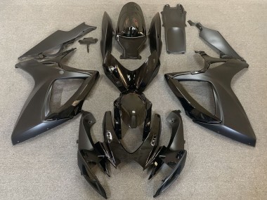 Carenagens Moto Suzuki GSXR 600 / GSXR 750 2006-2007 - Preto Brilhante Preto Fosco