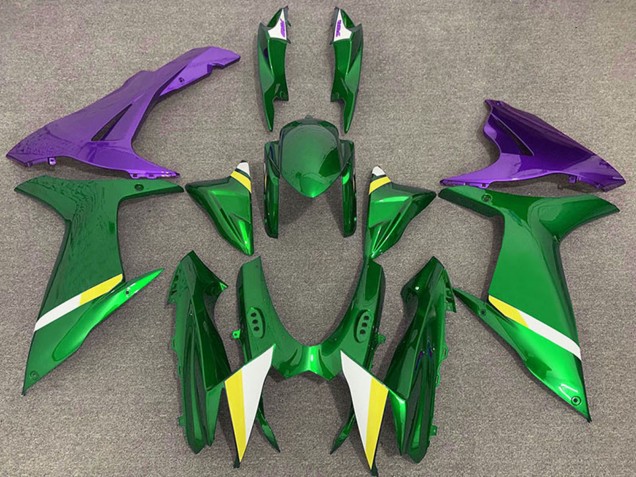 Carenagens Moto Suzuki GSXR 600 / GSXR 750 2011-2024 - Verde Roxo Branco Amarelo