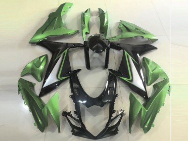Carenagens Moto Suzuki GSXR 600 / GSXR 750 2011-2024 - Verde Preto Brilhante