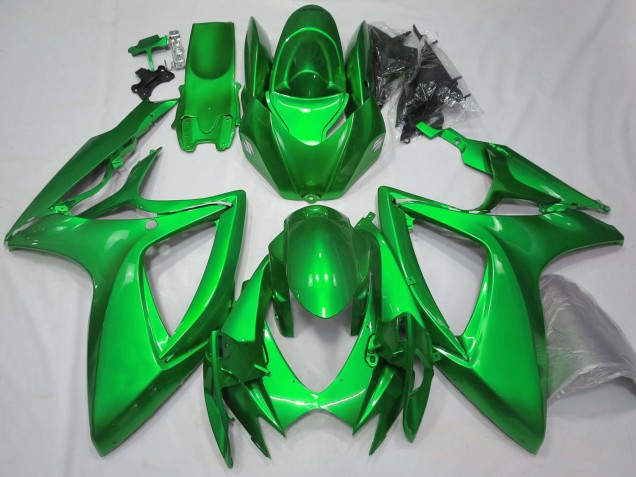 Carenagens Moto Suzuki GSXR 600 / GSXR 750 2006-2007 - Verde Brilhante Plano
