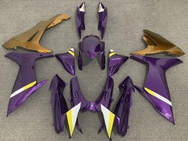 Carenagens Moto Suzuki GSXR 600 / GSXR 750 2011-2024 - Roxo Ouro Branco Amarelo