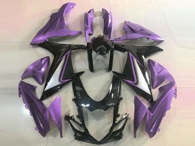 Carenagens Moto Suzuki GSXR 600 / GSXR 750 2011-2024 - Roxo Preto Brilhante