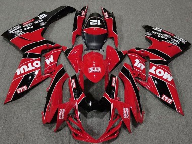 Carenagens Moto Suzuki GSXR 600 / GSXR 750 2011-2024 - Vermelho Preto Motul