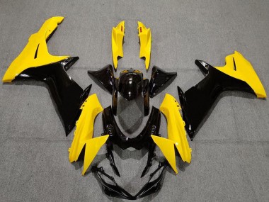 Carenagens Moto Suzuki GSXR 600 / GSXR 750 2011-2024 - Amarelo Preto Brilhante