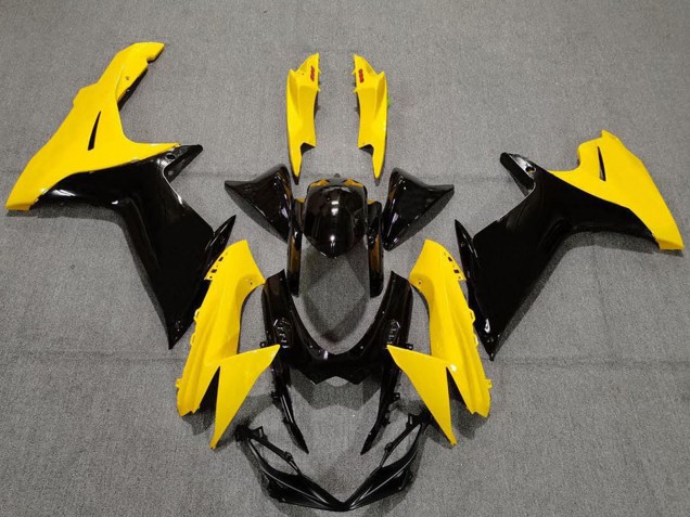 Carenagens Moto Suzuki GSXR 600 / GSXR 750 2011-2024 - Amarelo Preto Brilhante