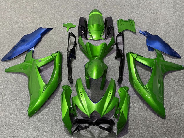 Carenagens Moto Suzuki GSXR 600 / GSXR 750 2008-2010 - Verde Azul