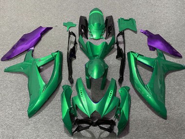 Carenagens Moto Suzuki GSXR 600 / GSXR 750 2008-2010 - Verde Roxo