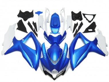 Carenagens Moto Suzuki GSXR 600 / GSXR 750 2008-2010 - Branco Azul Claro