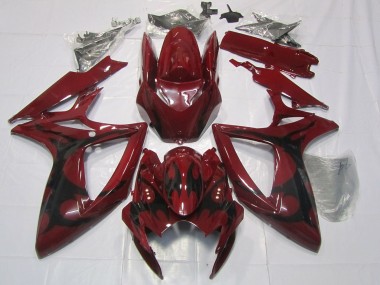 Carenagens Moto Suzuki GSXR 600 / GSXR 750 2006-2007 - Vermelho Castanho