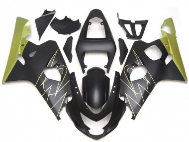 Carenagens Moto Suzuki GSXR 600 / GSXR 750 2004-2005 - Preto Fosco Ouro Corona