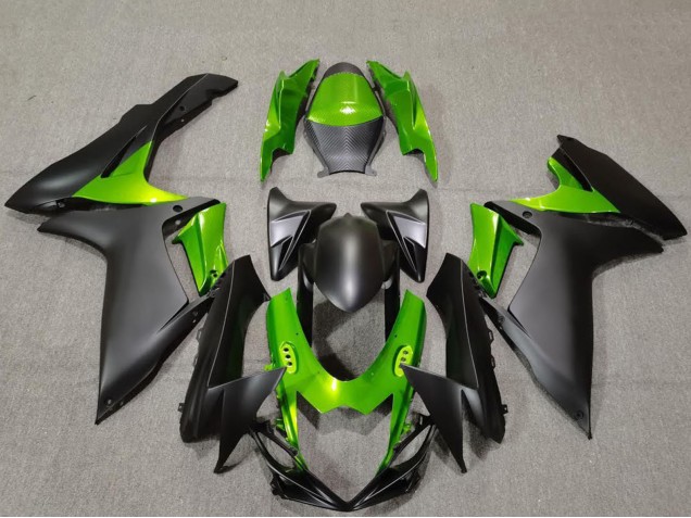Carenagens Moto Suzuki GSXR 600 / GSXR 750 2011-2024 - Verde Preto Fosco