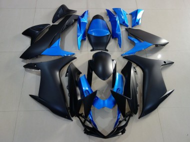 Carenagens Moto Suzuki GSXR 600 / GSXR 750 2011-2024 - Azul Preto Fosco
