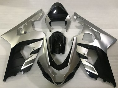 Carenagens Moto Suzuki GSXR 600 / GSXR 750 2004-2005 - Prata Preto