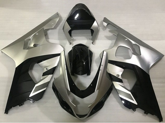 Carenagens Moto Suzuki GSXR 600 / GSXR 750 2004-2005 - Prata Preto