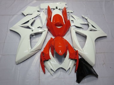 Carenagens Moto Suzuki GSXR 600 / GSXR 750 2006-2007 - Branco Vermelho