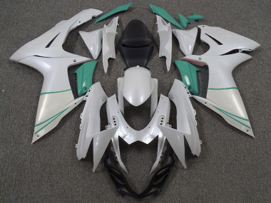 Carenagens Moto Suzuki GSXR 600 / GSXR 750 2011-2024 - Branco Pérola T Azul