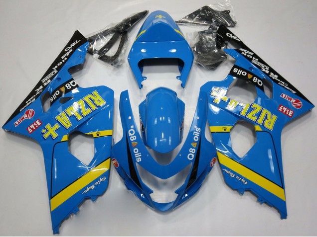 Carenagens Moto Suzuki GSXR 600 / GSXR 750 2004-2005 - Azul Ouro Preto Rizla