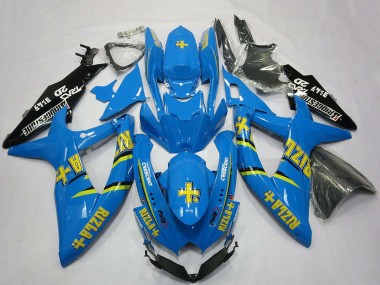 Carenagens Moto Suzuki GSXR 600 / GSXR 750 2008-2010 - Azul Preto Ouro Rizla