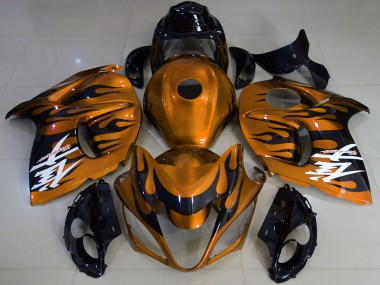 Carenagens Moto Suzuki GSXR 1300 2008-2020 - Laranja Brilhante Preto