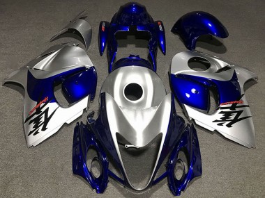 Carenagens Moto Suzuki GSXR 1300 2008-2020 - Prata Brilhante Azul