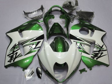 Carenagens Moto Suzuki GSXR 1300 1996-2007 - Branco Brilhante Verde