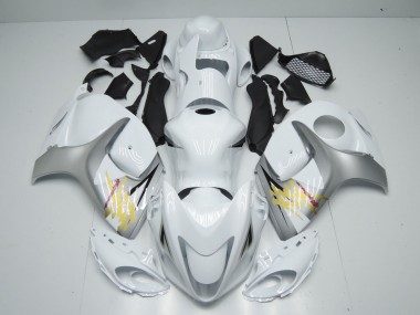 Carenagens Moto Suzuki GSXR 1300 2008-2020 - Branco Prata Amarelo