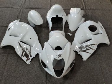 Carenagens Moto Suzuki GSXR 1300 1996-2007 - Branco OEM Estilo Prata Decalques