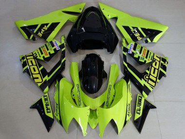 Carenagens Moto Kawasaki ZX10R 2004-2005 - Alta Visibilidade Amarelo