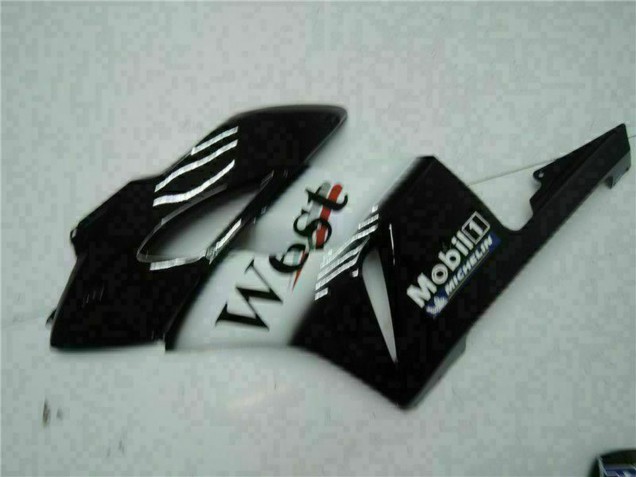 Carenagens Moto Honda CBR1000RR 2004-2005 - Preto Brilhante Branco West Mobil Michelin