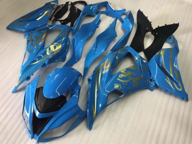 Carenagens Moto Kawasaki ZX10R 2016-2020 - Azul Ouro