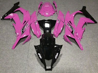 Carenagens Moto Kawasaki ZX10R 2011-2015 - Rosa Preto Brilhante