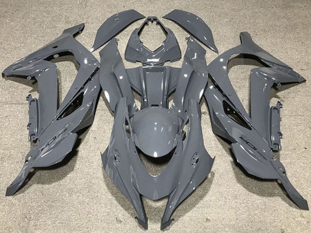 Carenagens Moto Kawasaki ZX10R 2016-2020 - Nardo Cinzento Preto Logo
