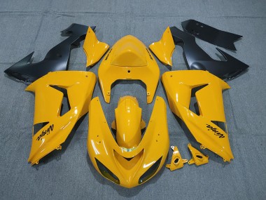Carenagens Moto Kawasaki ZX10R 2006-2007 - Amarelo Preto Ninja